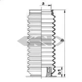 83858 SPIDAN Пыльник, рулевое управление