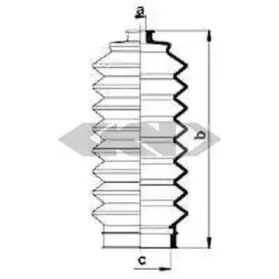 83860 SPIDAN Пыльник, рулевое управление