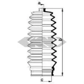 83862 SPIDAN Пыльник, рулевое управление