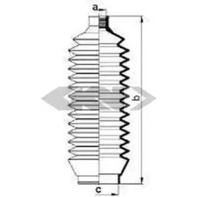 83863 SPIDAN Пыльник, рулевое управление