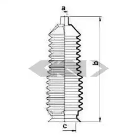 83872 SPIDAN Пыльник, рулевое управление