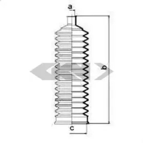 83874 SPIDAN Пыльник, рулевое управление
