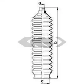 83907 SPIDAN Пыльник, рулевое управление