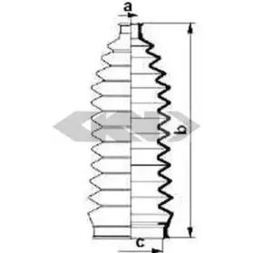 83909 SPIDAN Пыльник, рулевое управление