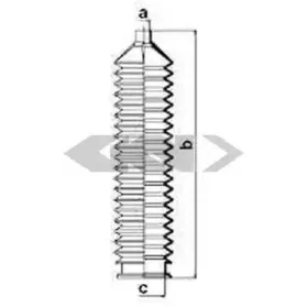 83919 SPIDAN Пыльник, рулевое управление