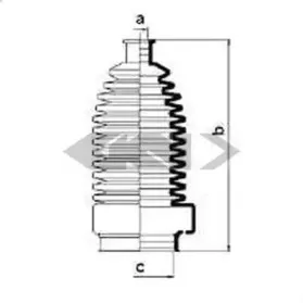 83920 SPIDAN Пыльник, рулевое управление