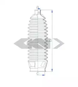83929 SPIDAN Пыльник, рулевое управление