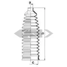 83990 SPIDAN Пыльник, рулевое управление