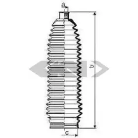 83995 SPIDAN Пыльник, рулевое управление