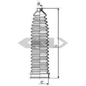 83996 SPIDAN Пыльник, рулевое управление