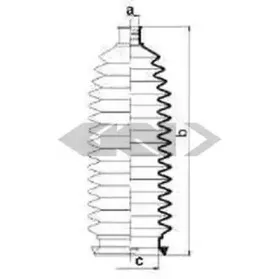 83998 SPIDAN Пыльник, рулевое управление
