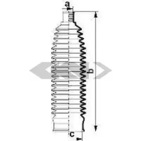 84003 SPIDAN Пыльник, рулевое управление
