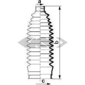 84007 SPIDAN Пыльник, рулевое управление