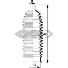 84010 SPIDAN Пыльник, рулевое управление