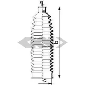 84012 SPIDAN Пыльник, рулевое управление