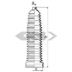 84016 SPIDAN Пыльник, рулевое управление