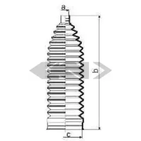 84021 SPIDAN Пыльник, рулевое управление