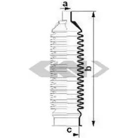 84029 SPIDAN Пыльник, рулевое управление