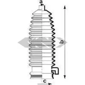 84030 SPIDAN Пыльник, рулевое управление