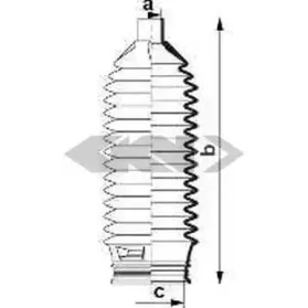 84032 SPIDAN Пыльник, рулевое управление