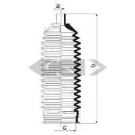 84033 SPIDAN Пыльник, рулевое управление