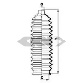 84043 SPIDAN Пыльник, рулевое управление