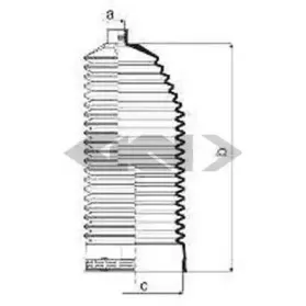 84047 SPIDAN Пыльник, рулевое управление