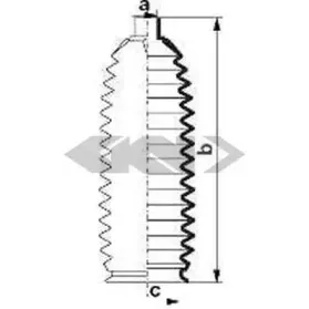 84052 SPIDAN Пыльник, рулевое управление