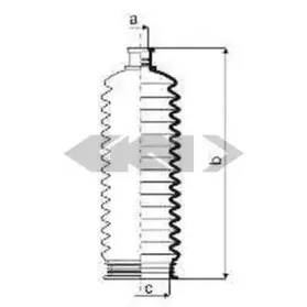 84058 SPIDAN Пыльник, рулевое управление