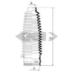 84060 SPIDAN Пыльник, рулевое управление