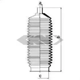 84075 SPIDAN Пыльник, рулевое управление