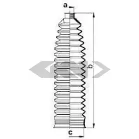 84081 SPIDAN Пыльник, рулевое управление