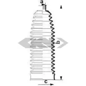 84083 SPIDAN Пыльник, рулевое управление
