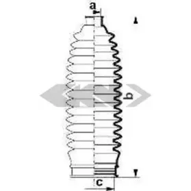 84087 SPIDAN Пыльник, рулевое управление