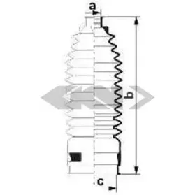 84088 SPIDAN Пыльник, рулевое управление