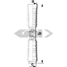 84089 SPIDAN Пыльник, рулевое управление