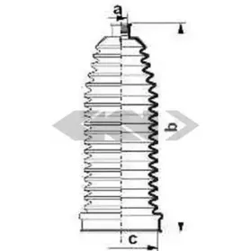 84093 SPIDAN Пыльник, рулевое управление