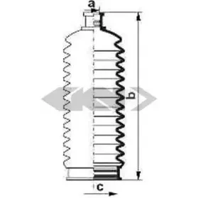 84098 SPIDAN Пыльник, рулевое управление