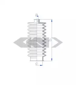 84108 SPIDAN Пыльник, рулевое управление