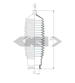 84112 SPIDAN Пыльник, рулевое управление