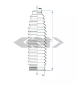 84120 SPIDAN Пыльник, рулевое управление