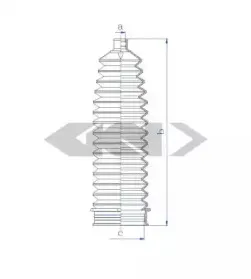 84127 SPIDAN Пыльник, рулевое управление