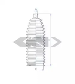 84128 SPIDAN Пыльник, рулевое управление
