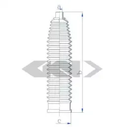 84131 SPIDAN Пыльник, рулевое управление