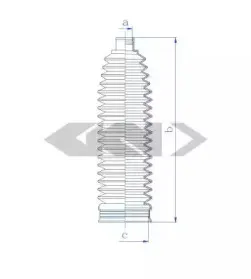 84133 SPIDAN Пыльник, рулевое управление