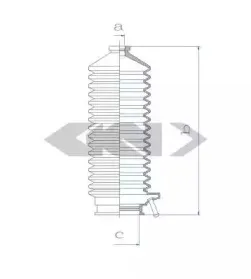 84134 SPIDAN Пыльник, рулевое управление