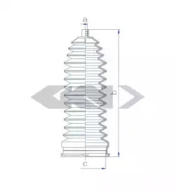 84139 SPIDAN Пыльник, рулевое управление