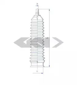 84163 SPIDAN Пыльник, рулевое управление