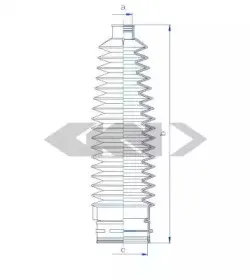 84170 SPIDAN Пыльник, рулевое управление