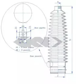 84171 SPIDAN Пыльник, рулевое управление